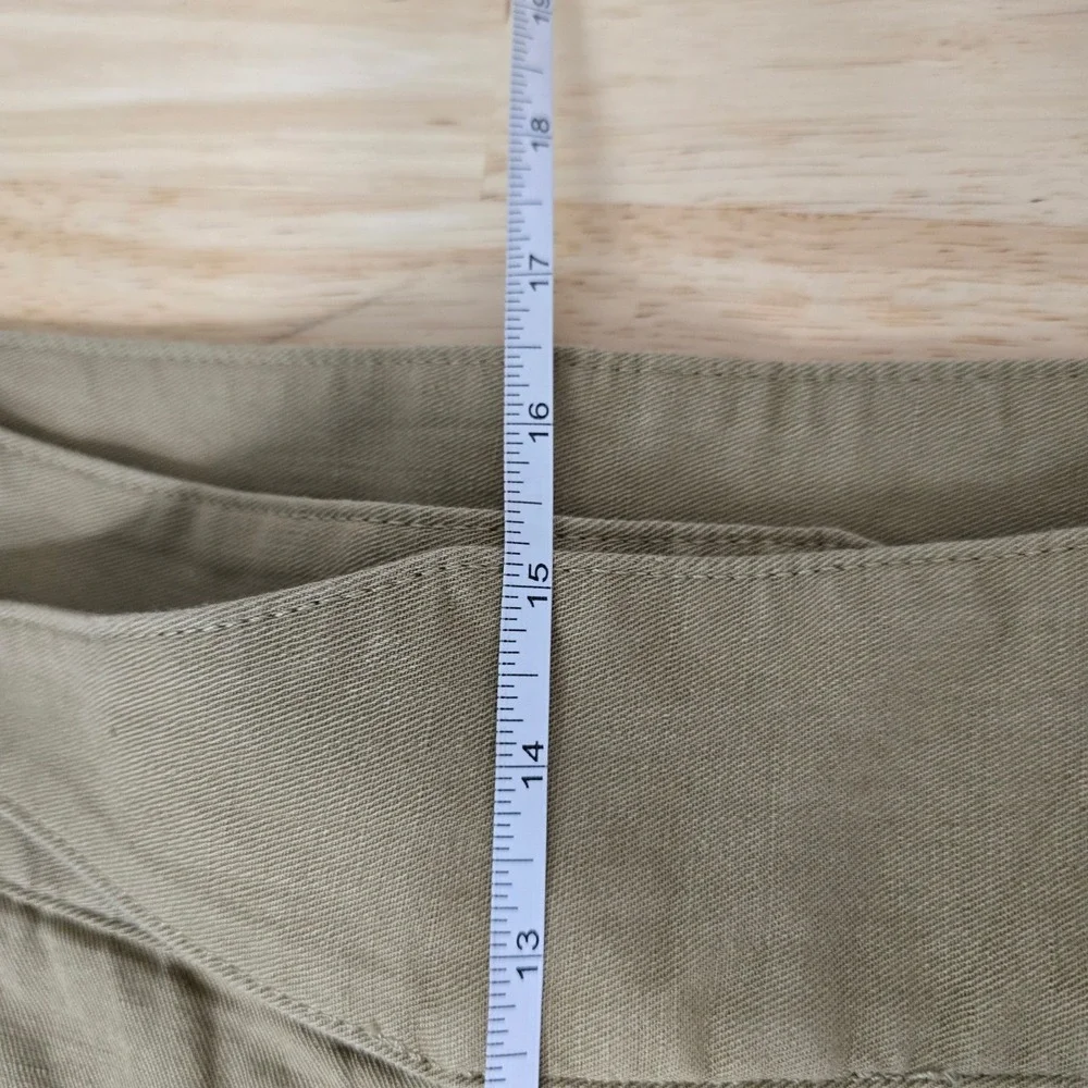 Banana Republic Herritage Explorer Utility Cargo Pants Womens Size 8 Khaki Linen